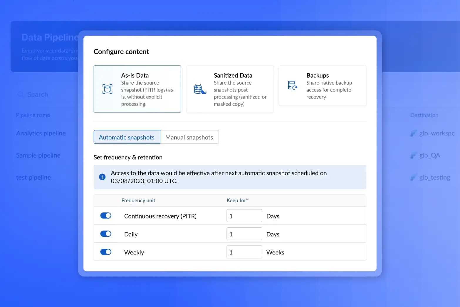 Tessell console: Form control