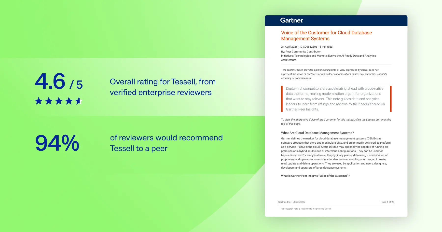 Gartner VOC report 2026