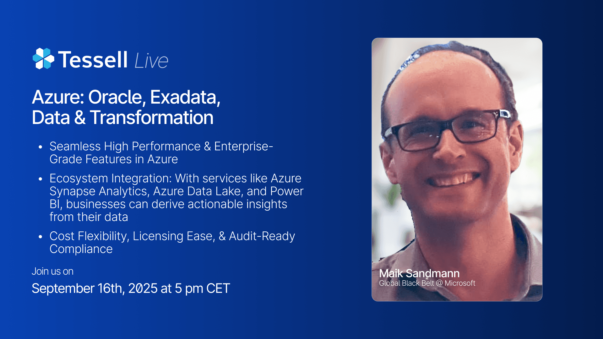 Azure: Oracle, Exadata, Data & Transformation