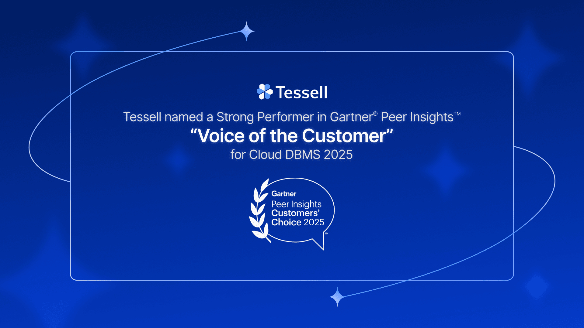 Tessell Named a Strong Performer in Gartner® Peer Insights™ "Voice of the Customer" for Cloud DBMS 2025